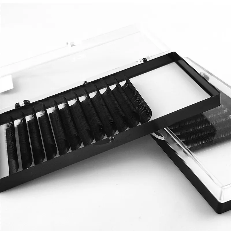 20-25mm 03 w cashmere eyelash extension trays easy fan pbt russian lash extensions wholesale