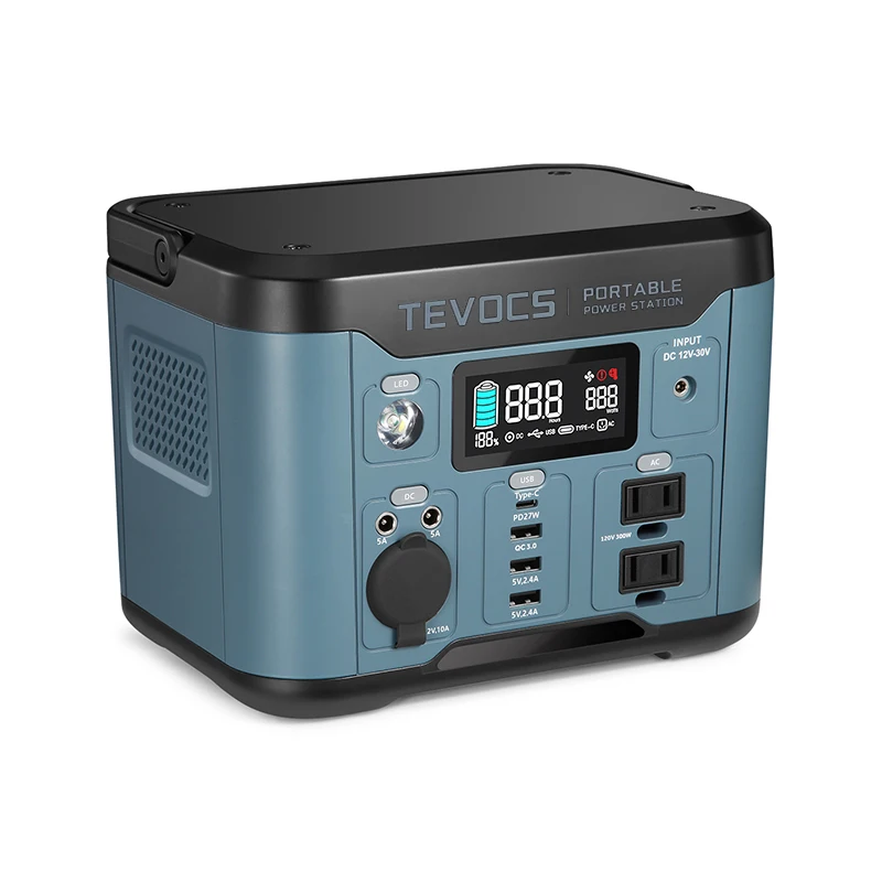 Индивидуальные tevocs аккумуляторной батареи солнечный генератор 300w банк переменного тока 220v 110v 120v с pd 60 Вт 578wh 24 v dc