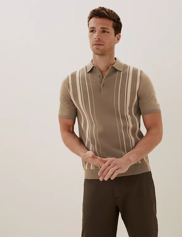 Wholesale Mens 100% Cashmere Sweater Classic Simple Style Polo Neck Pullover Versatile Cashmere Polo Shirt knitwear