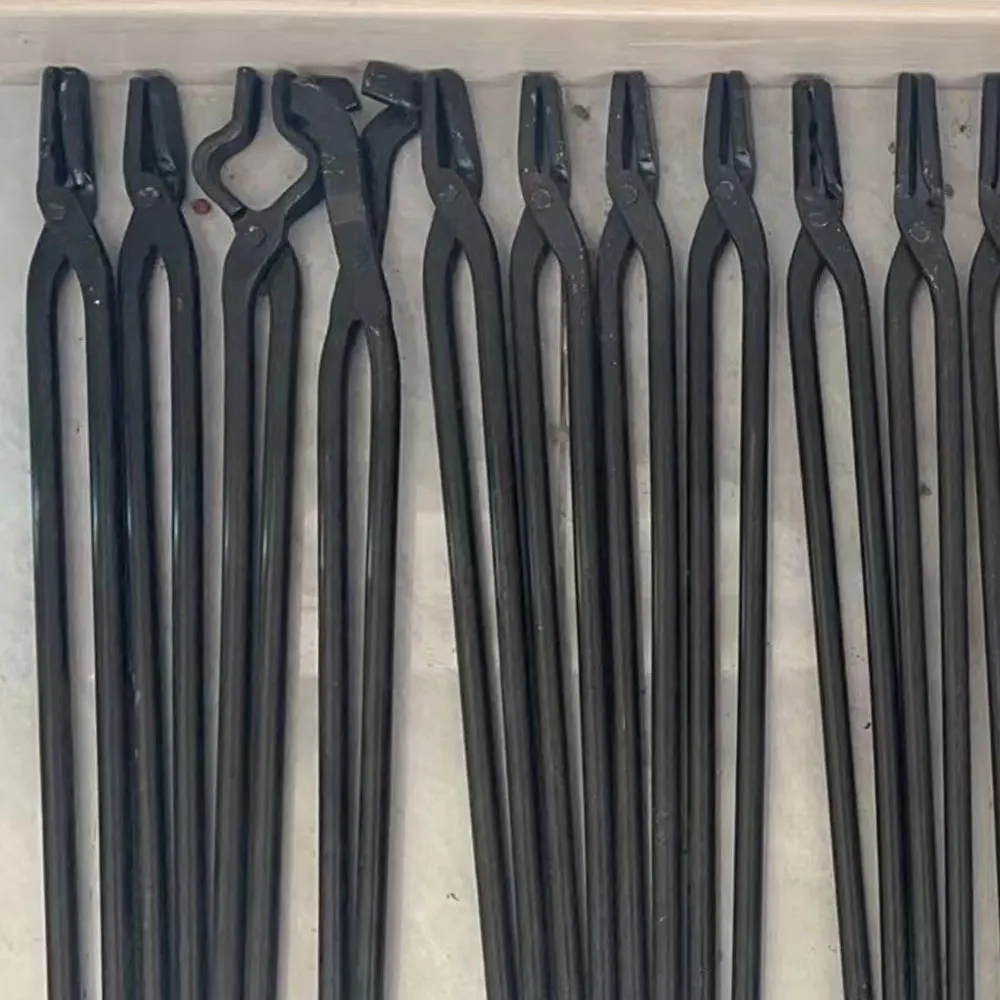 Blacksmith Tongs Hand forged iron clamp Special for striking iron cutting pliers