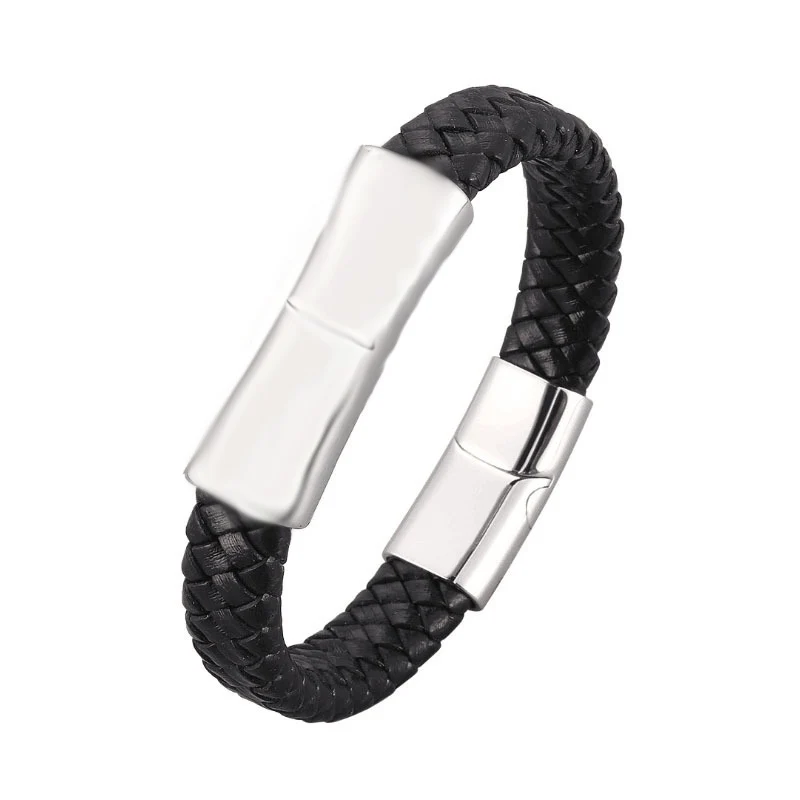 LCH-213 12x6mm 10x5mm 8x4mm Flat Leather Braid Rope DIY Bag Accessories for Bracelet Eight Strand Cowhide Leather Rope