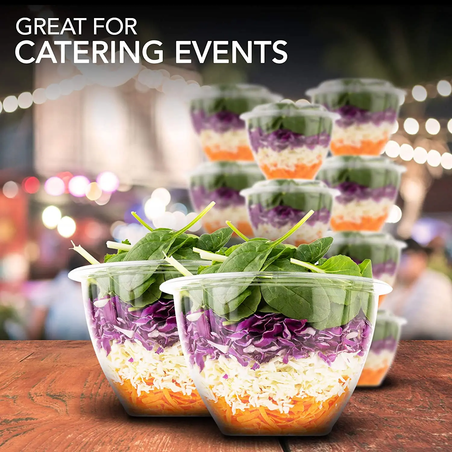 High Quality Custom Printing Plastic Jelly Desserts Cup Round Ice Cream Dessert Takeaway Bio Disposable Plastic Cup Bowl