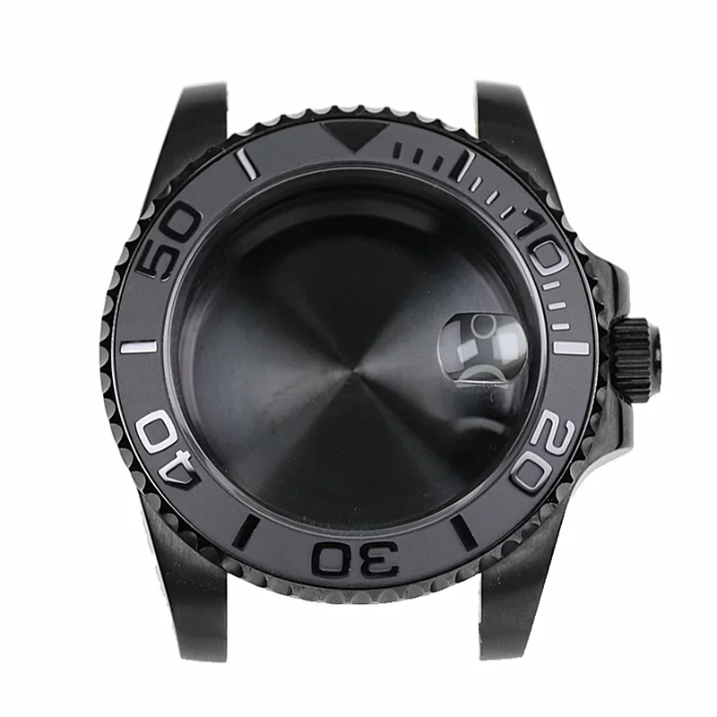 Custom Yacht Design 40mm 20 ATM Sapphire Ceramic Bezel 316L Diver Diving Dive Watch Case Stainless Steel