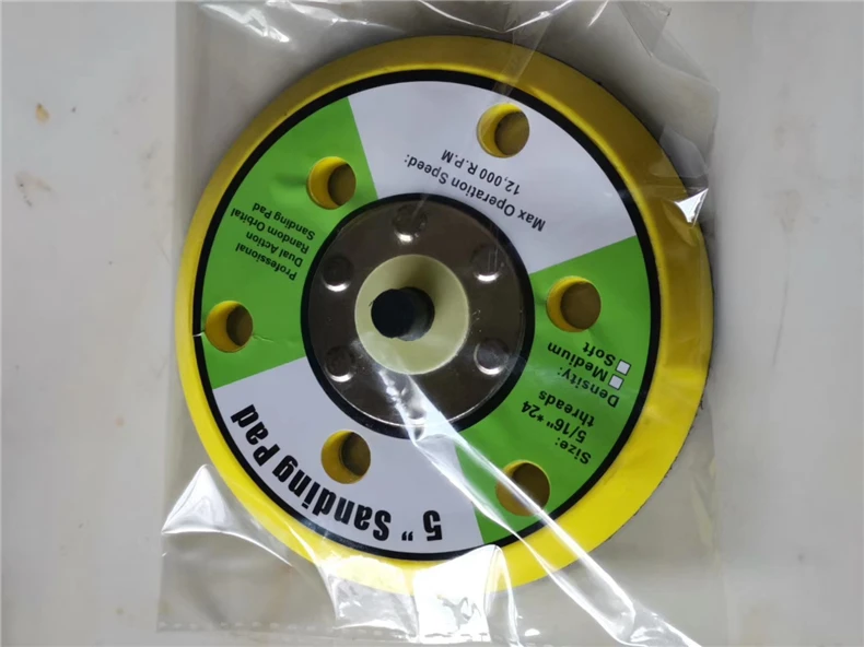 150mm Dual Action Hook and Loop Backing Pad 6Inch Abrasive Disc 8 Holes Random Orbit Palm Sander