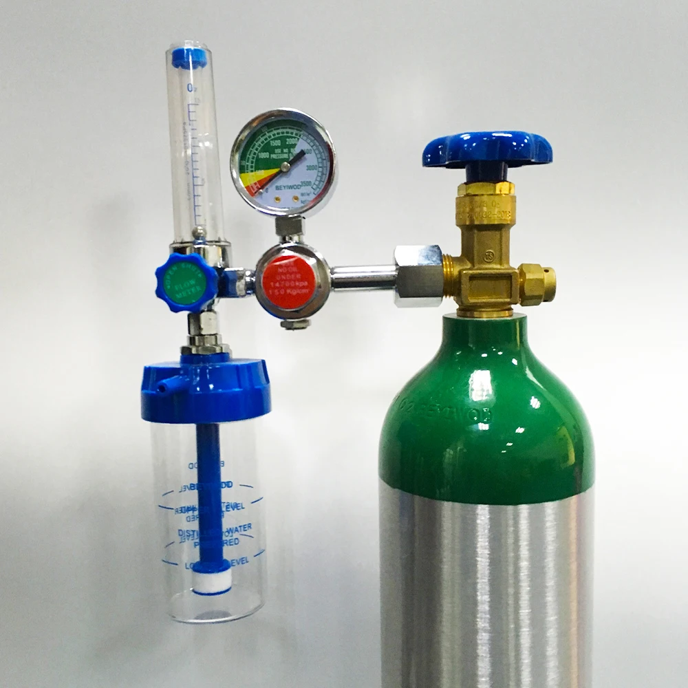 M4/M6/M9/M15/M22/M24/M60/M90/M122 Oxygen gas cylinder medical gas tank price with CGA870 Valves