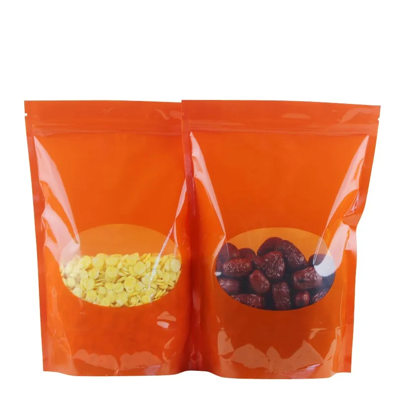 Custom Logo Food Stand Up Pouch Snacks Sugar Pet Food Chocolate Bread Full Milk Powder Packing Bag Mylar PE  16oz Coffee Pouch