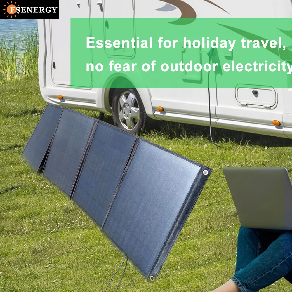 Waterproof 100W 200w Solar Panel Portable Folding Solar Panel 300w 400w Foldable Solar Panel Camping For Portable Power Station