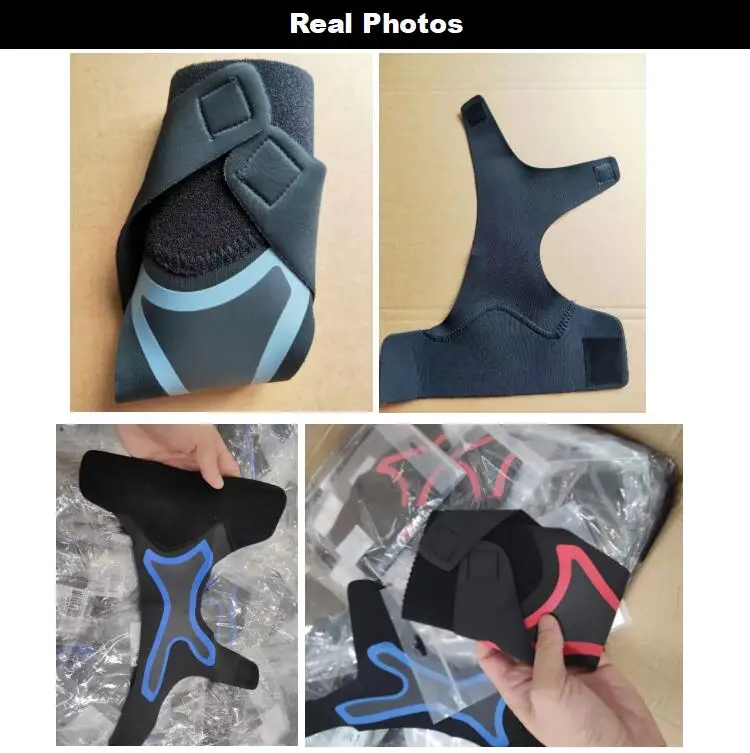 Customized Logo Sports Safety Adjustable Running Ankle Protector Support Compression Neoprene Ankle Brace