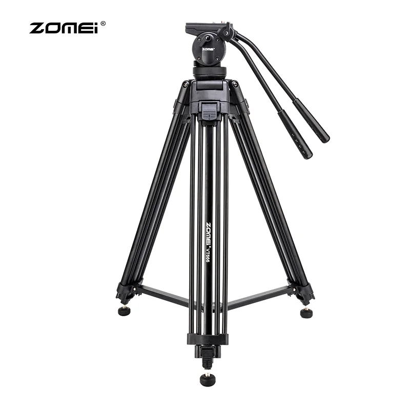 ZOMEI VT666 Professional Heavy Duty DV Camcorder Fluid Pan Head Tripod