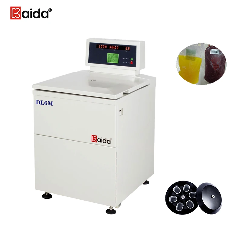 DL6M 6000ml lab  large capacity blood bag cold refrigerated centrifuge