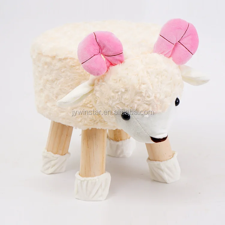Hot sale  wood sheep stool child children animal shape sheep stool