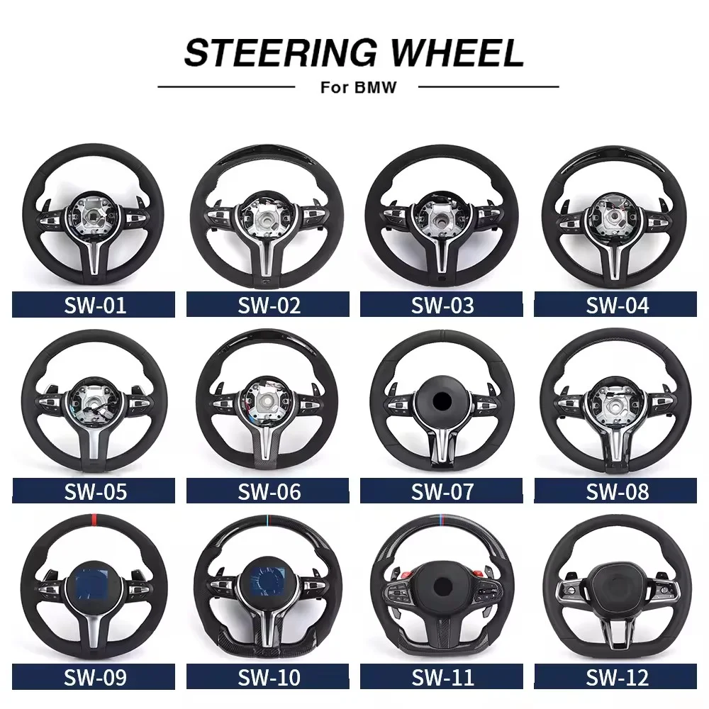 Non-slip Alcantara Leather Carbon Fiber M Sport Steering Wheel for BMW F25 F82 F45 X5 E53 E46 E92 M3 X1 F48 X3 F25 X3 E83 Z3 Z4