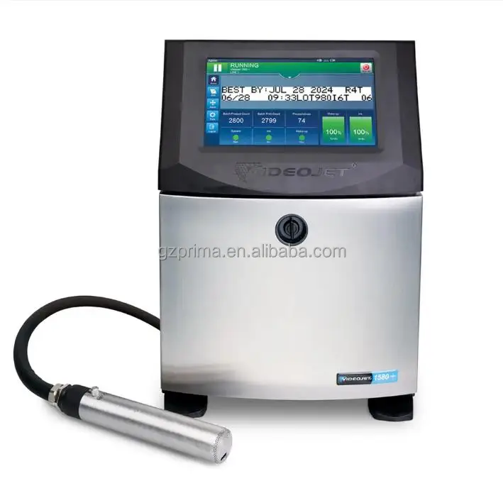 Factory price High Quality VJ 1580+ Continuous Inkjet Printer Online Industrial Inkjet Coding Machine