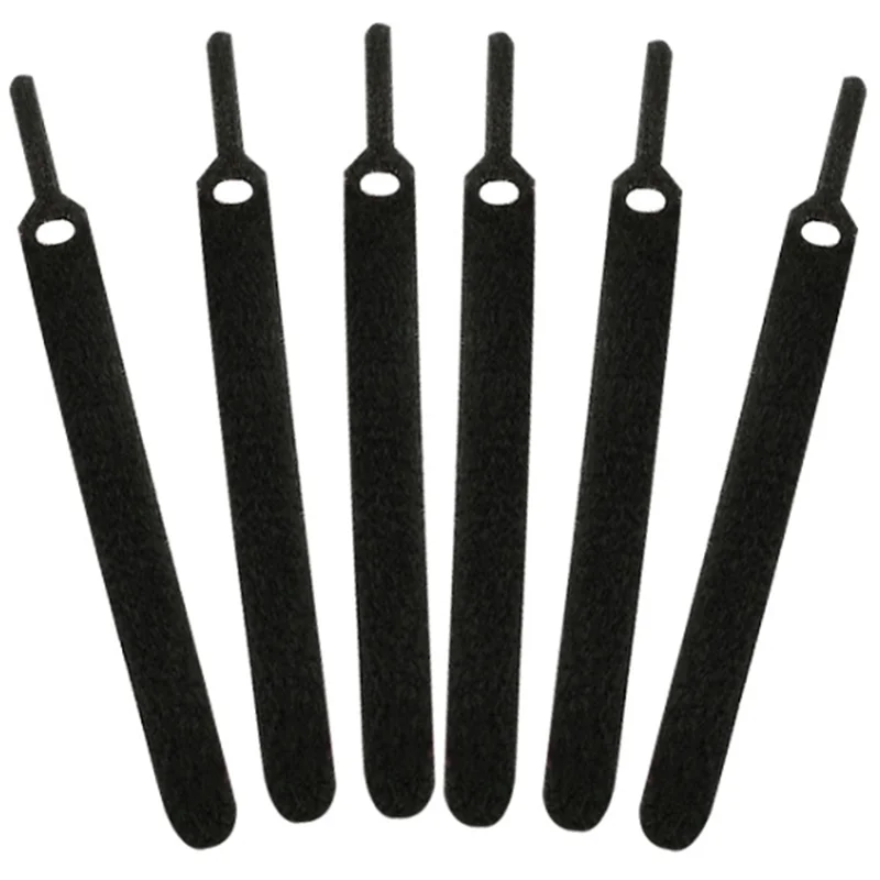 Reusable Black Nylon Hook And Loop Bcak To Back Cable Fastener Strap Tie