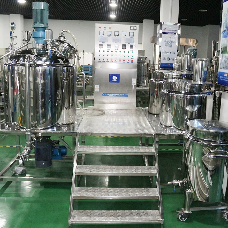 Mayonnaise condensed milk vacuum emulsify mixer machine heating homogenizer equipment