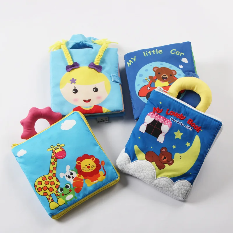 Cloth book wholesale baby sensory quiet cloth book for baby Popular