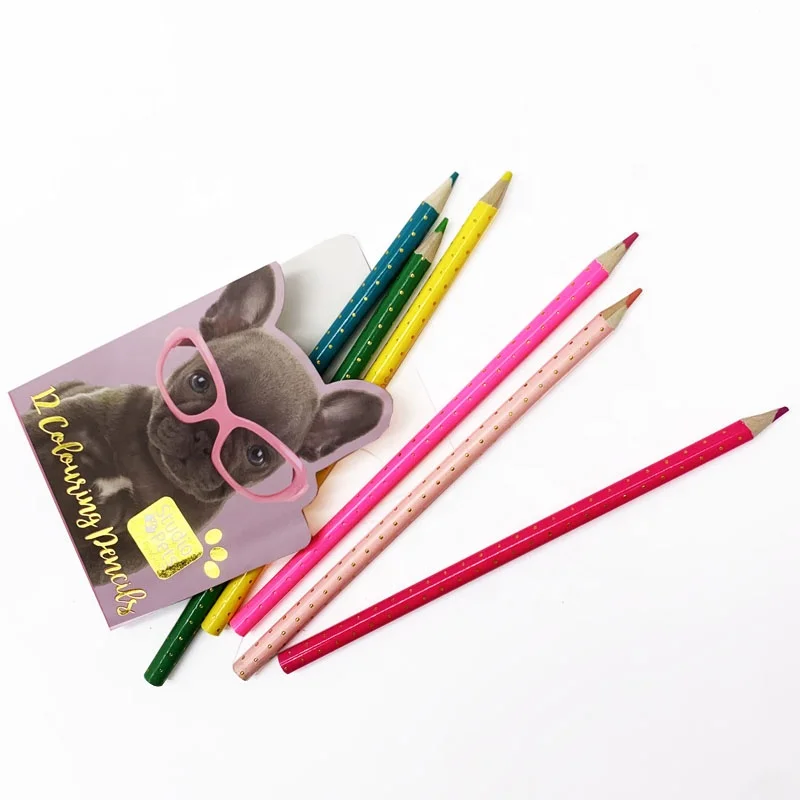 Amazon Hot Selling 2023 Drawing Stationery For School Kids Creative 12 Color Pencil Durable Colored Pencils Set