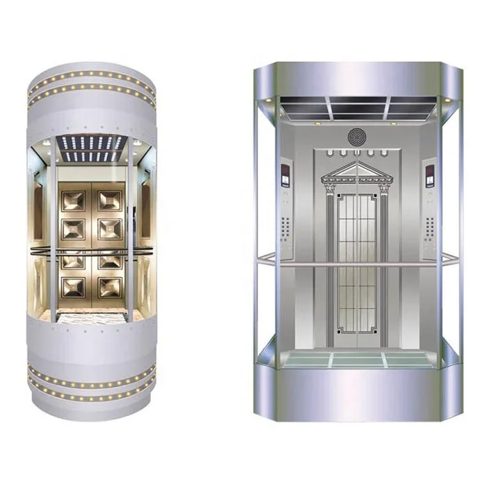 Cheap Price Sightseeing Passenger Elevator Round Glass Panoramic Elevator