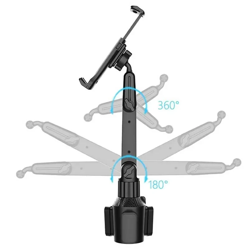 Tablet Cup Holder Mount 360 Adjustable Smartphone Holder Car Bar Triangular Base Ram Mount Tablet Holder