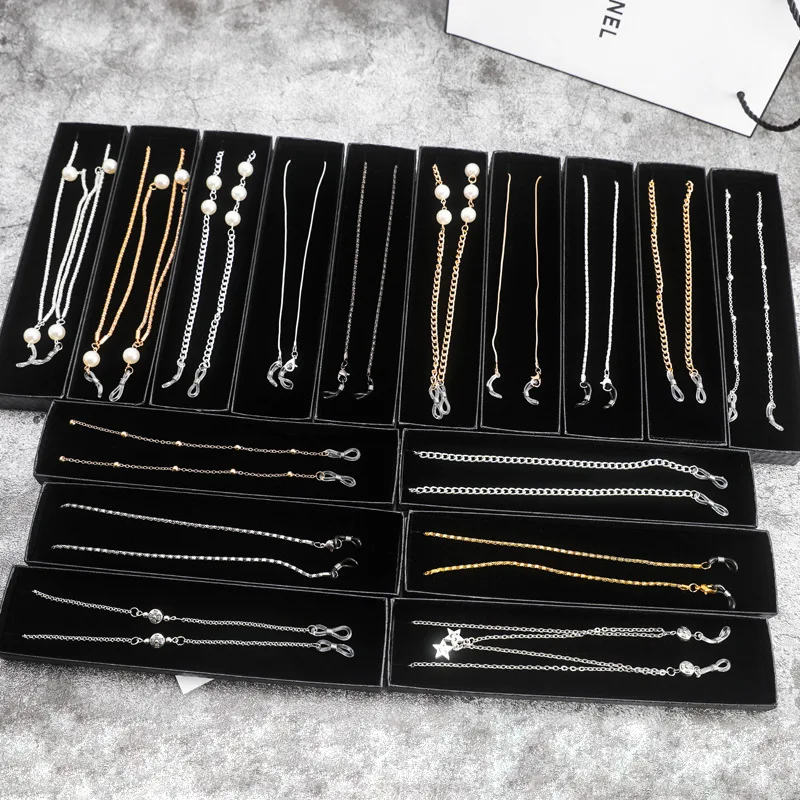  Retro All-match Decorative Bead Sunglasses Chain Necklace Accessories for Customized Logo Sun Glasses