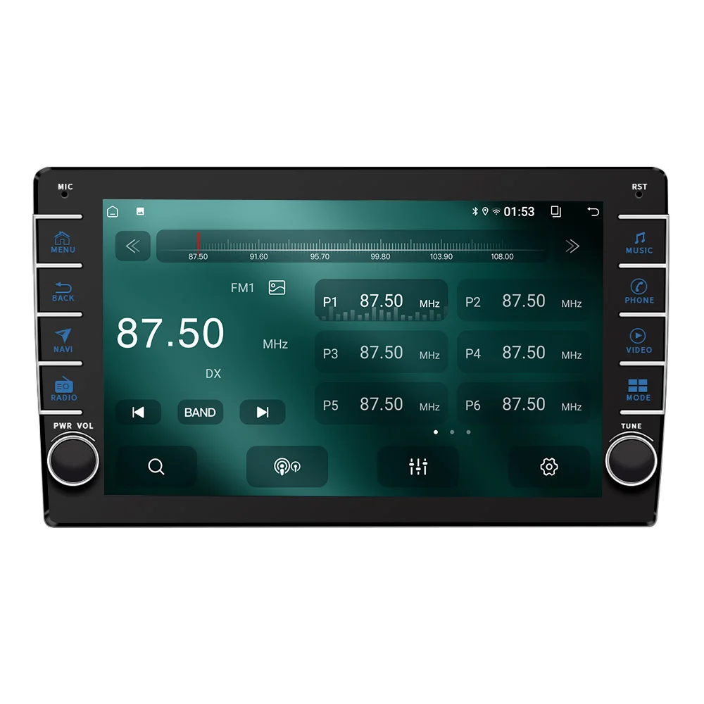 T100 1 5 + 32 ГБ универсальная 9/10 дюймов Двойная ручка gps fm carplay android dvd Автомобильный Радио дисплей сенсорный экран плеер