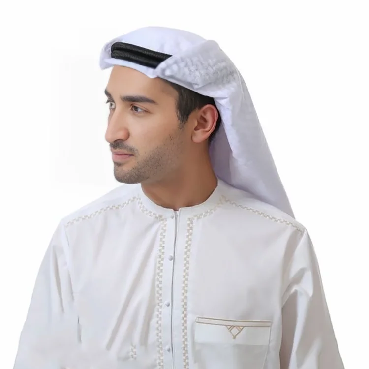 Saudi Qatar Men Scarf 120s/2 cotton Muslim Arab Head Cover Scarf Shemagh Yashmagh Ghutra