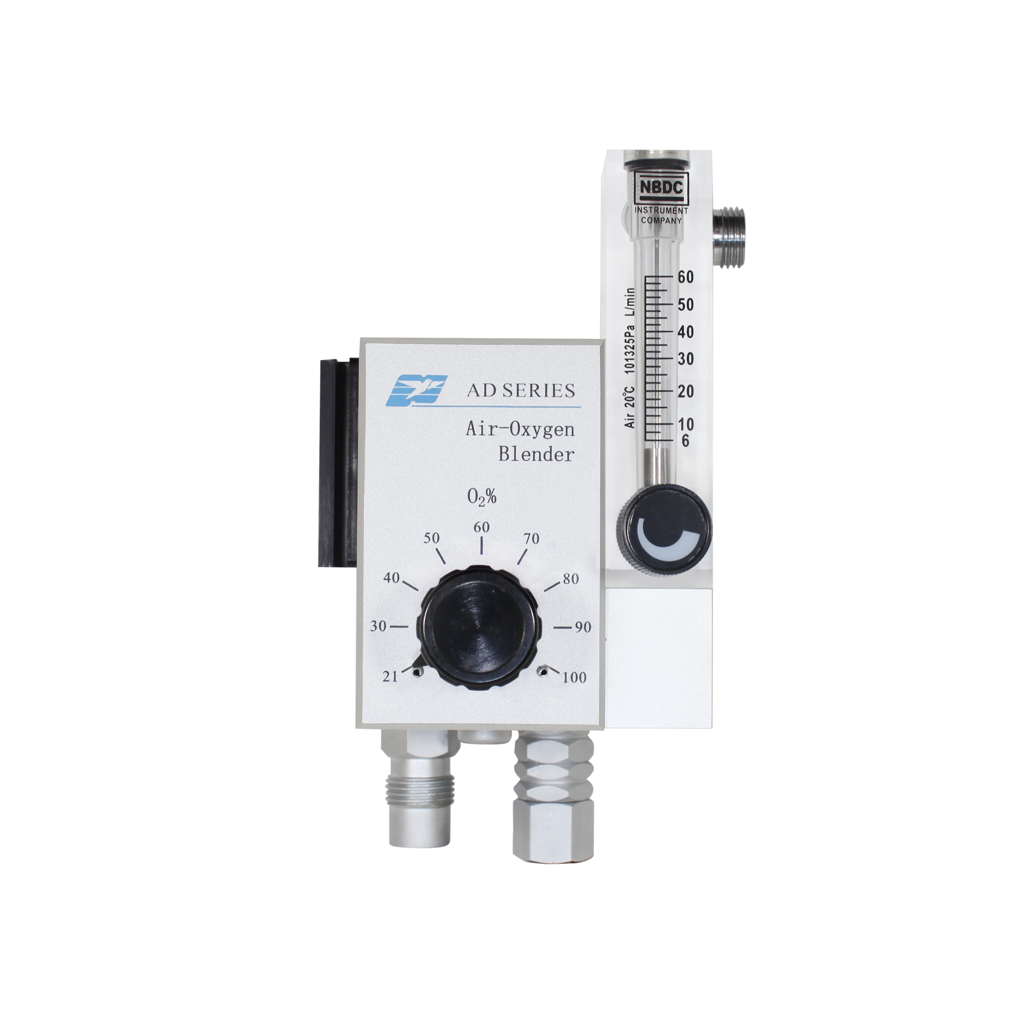 high flow oxygen blender provide 6-60 LPM mix oxygen for adult respiratory therapy