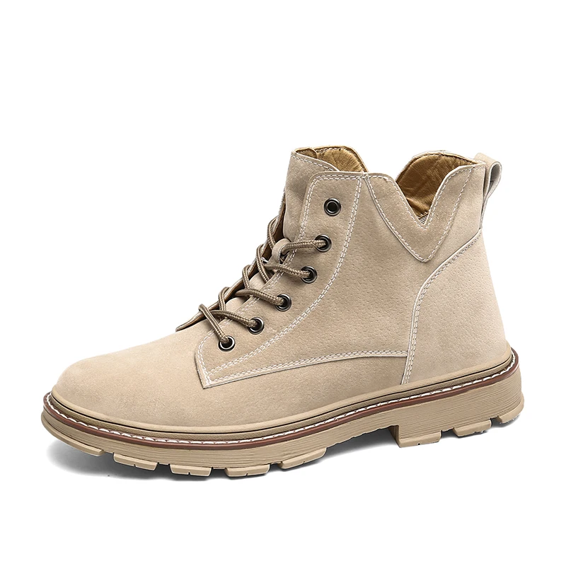 Latest snow warm neoprene winter desert ankle boots for men
