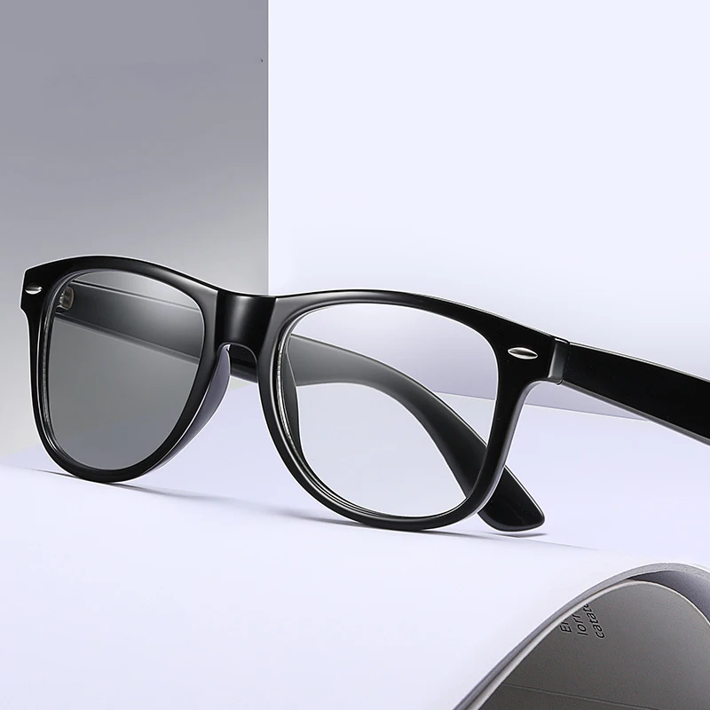 Best Selling Custom Blue light blocking Glasses for Men Women Unisex Eyeglasses Retro Tr90 Frame Photochromic Sunglasses