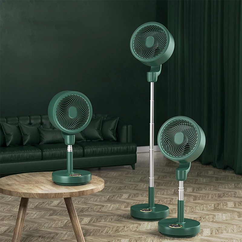 2023 High Efficiency Dc Power Retractable Circulating Standing Remote Control Rechargeable Stand Fans With Remote
