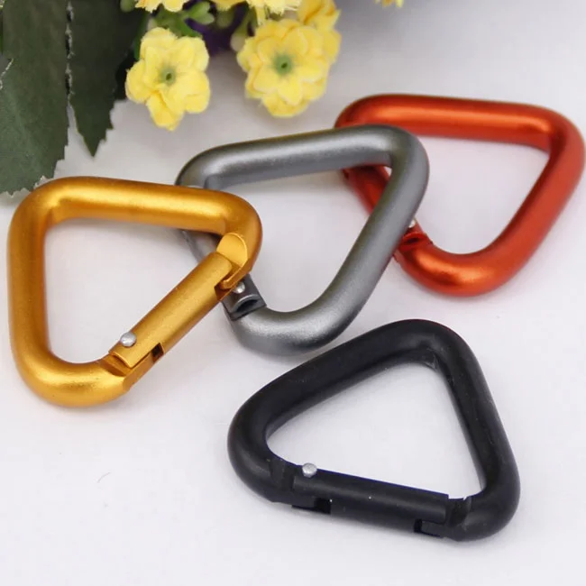 High Quality Colorful Triangle Aluminum Alloy Carabiner