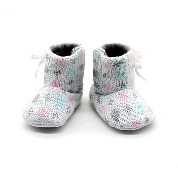Factory Price Winter Toddler Baby Cotton Booties Soft Sole Sock Shoes