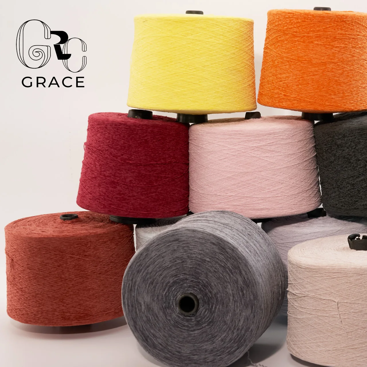 Colorful Velvet Fancy Yarn cone Polyester Blended Thread For hand embroidery Semi Dull Chenille Yarn