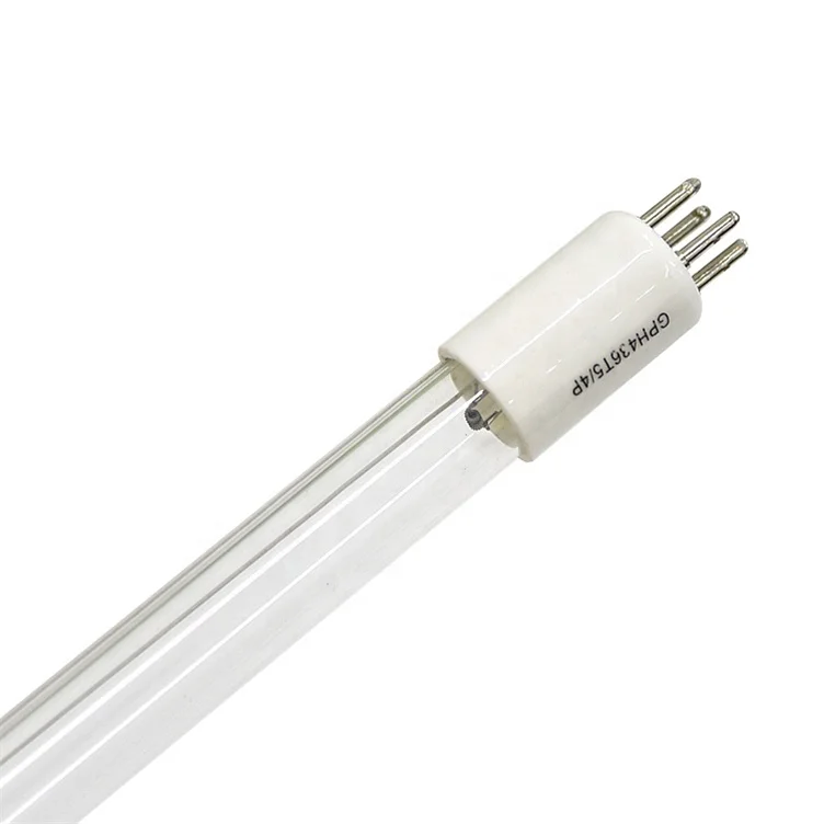 UVC lamp Preheat low pressure mercury quartz glass tube 4 pins G10q ceramic base UV germicidal lamp 254nm T5 UVC lamp