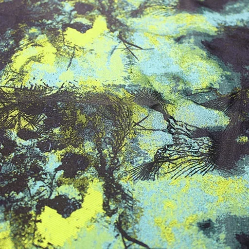 45%Acrylic&55%Polyester wash painting style for party dress/suit jacquard fabric