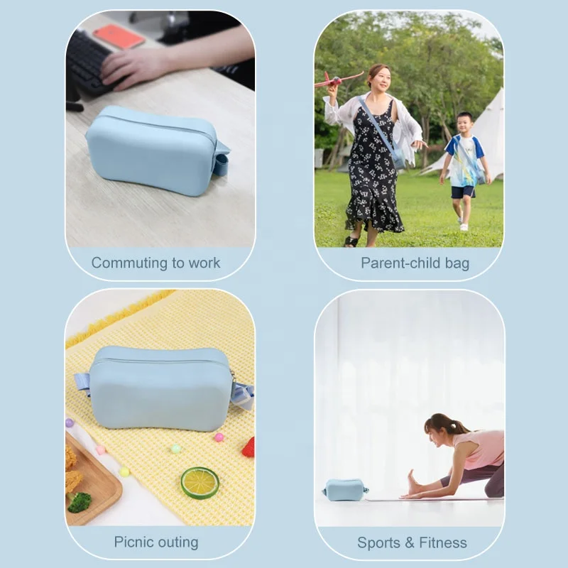 Wellfine Women Silicone Tote Bag Custom LOGO Silicone Shoulder Bag Handbag Fashion Ladies Satchel Messenger Bags