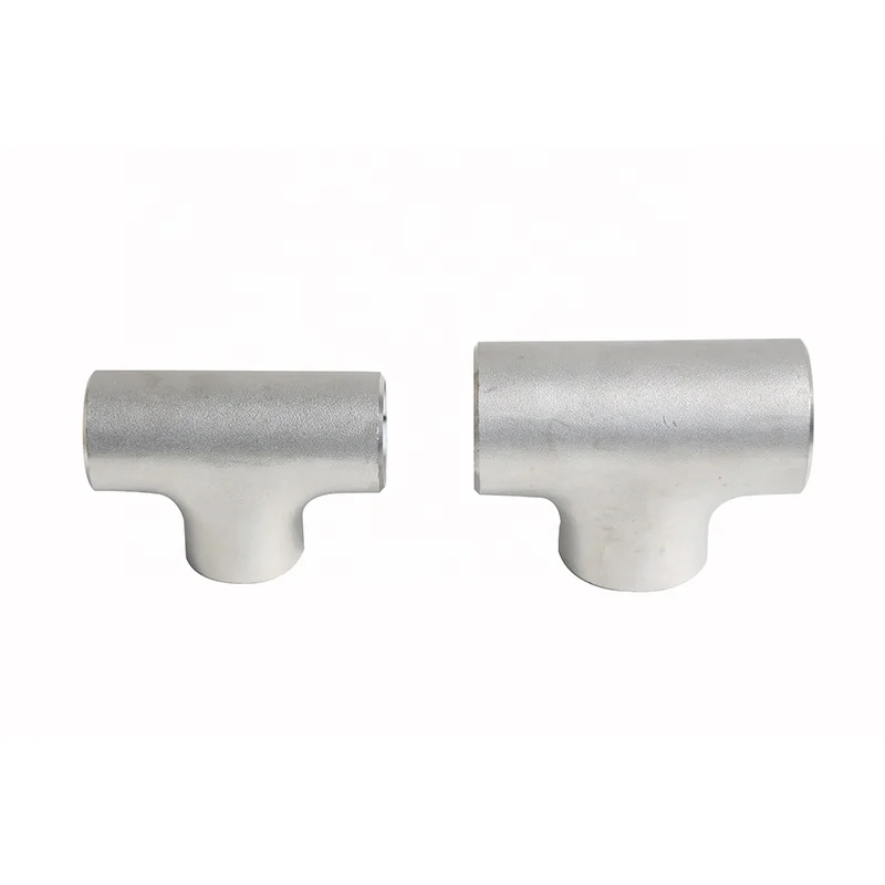 seamless ansi asme b16.9 sus 304 316 sus304 sch40 sch80 ss inox equal reducing stainless steel tee pipe fitting