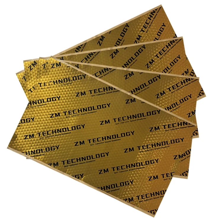 Customizable size 2mm 2.5mm 3mm Butyl Car Damping Plate Car Sound Deadener Mat Automotive Soundproof Damping Sheet