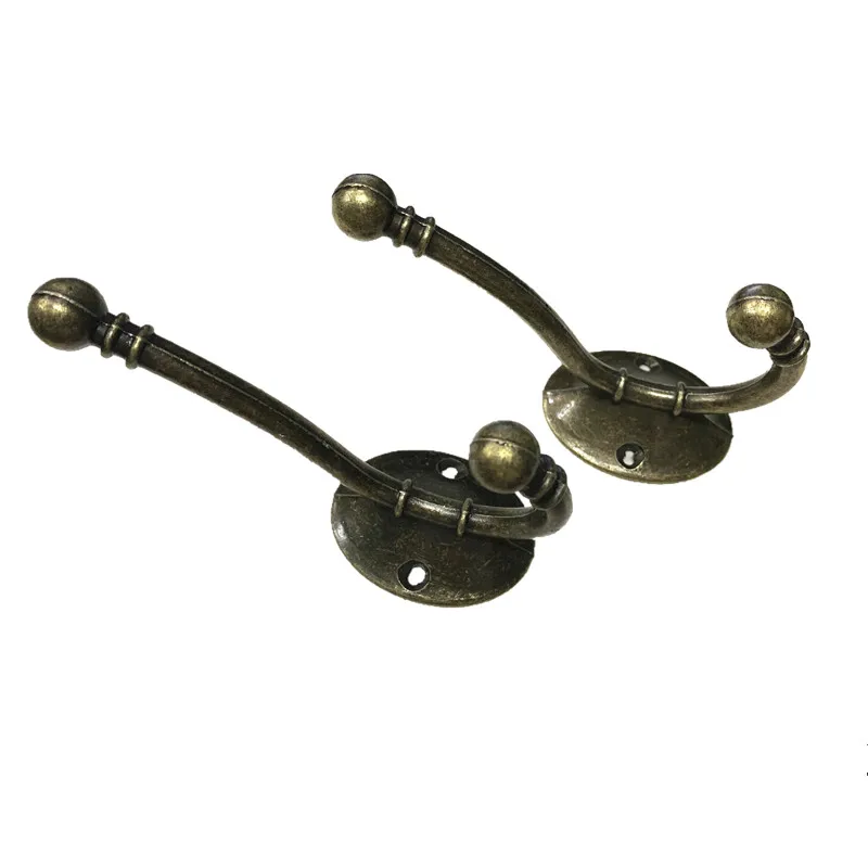 
New design zinc alloy heavy duty antique bronze rustic wall mounting screw in coat towel robe hat hanger hook 