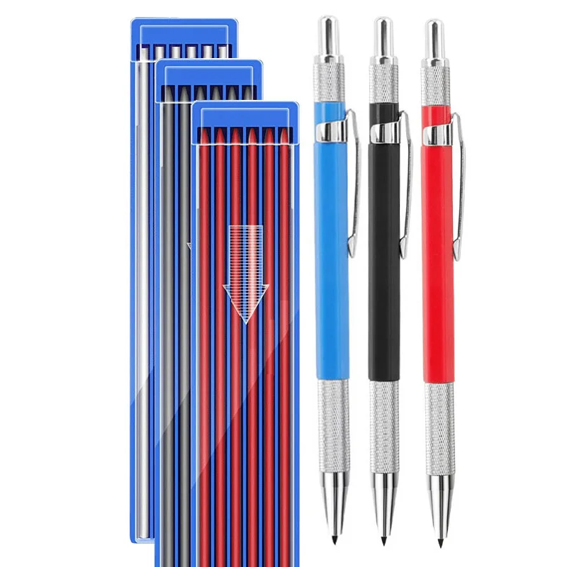 Metal Mechanical Pencil Set Custom 0.5/2.0/3.0mm HB Lead Drawing Mechanical Pencil Stationery