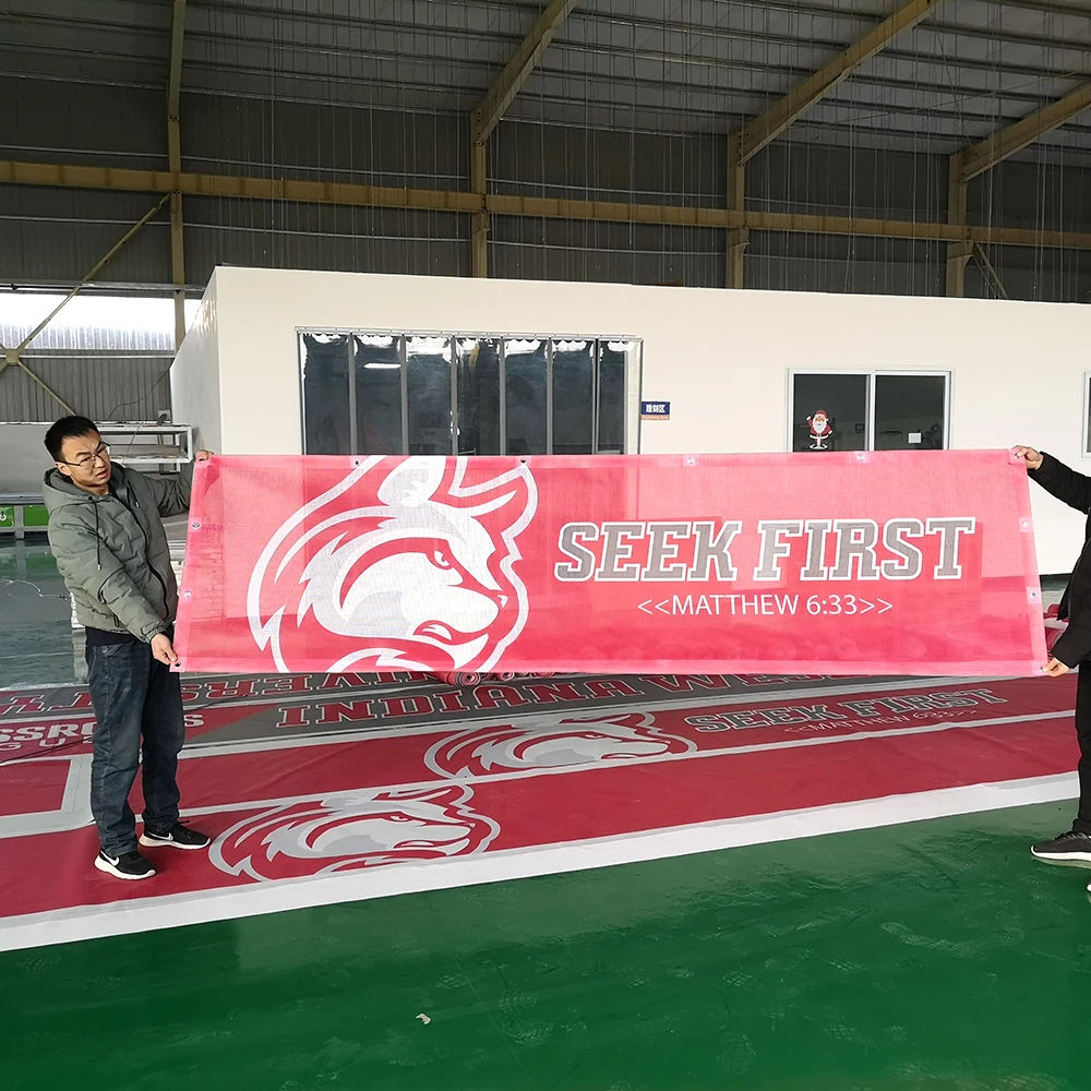 Custom Printed Outdoor Mesh Banners,custom banner printing shopping mall hanging promotional flags and banners