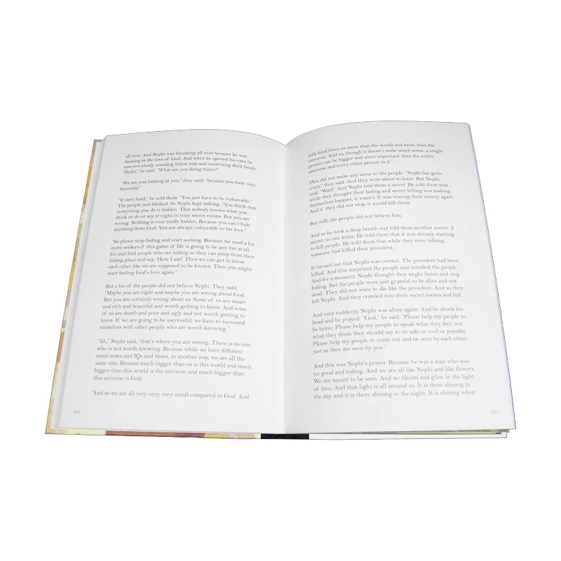 High Quality Custom Hardcover Book Printing Linen Spine Gold Foil Stamping Perfect Binding Coated Paper Custom Logo Education