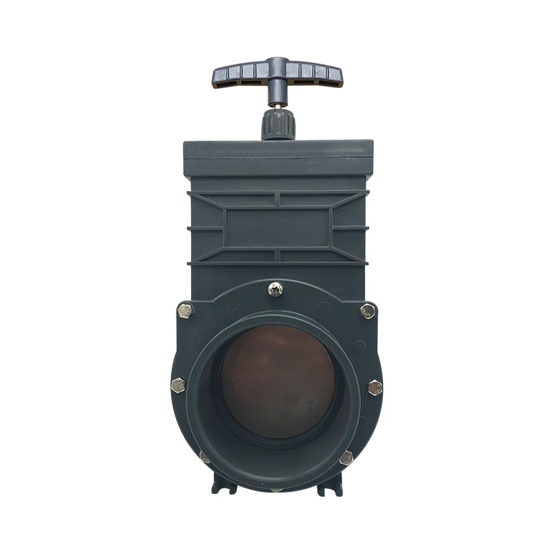 PVC 3 дюймовый шпиндельная шиберная задвижка пластиковый водяной запорный клапан