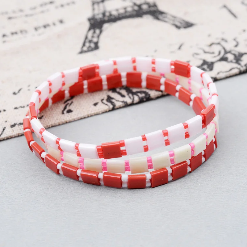 17 Styles Bohemian Miyuki Delica Tila Beads Bracelets For Women Summer Beach Jewelry Custom Bracelet