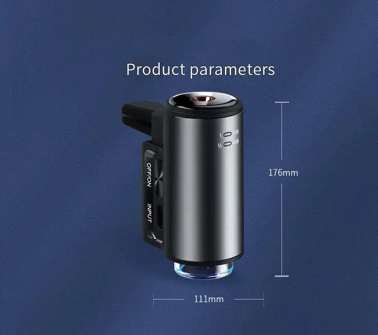 Electric Mini Air Outlet Waterless Car Aroma Diffusers Car Diffuser Perfume Bottles With Aroma Home Fragrance Diffuser