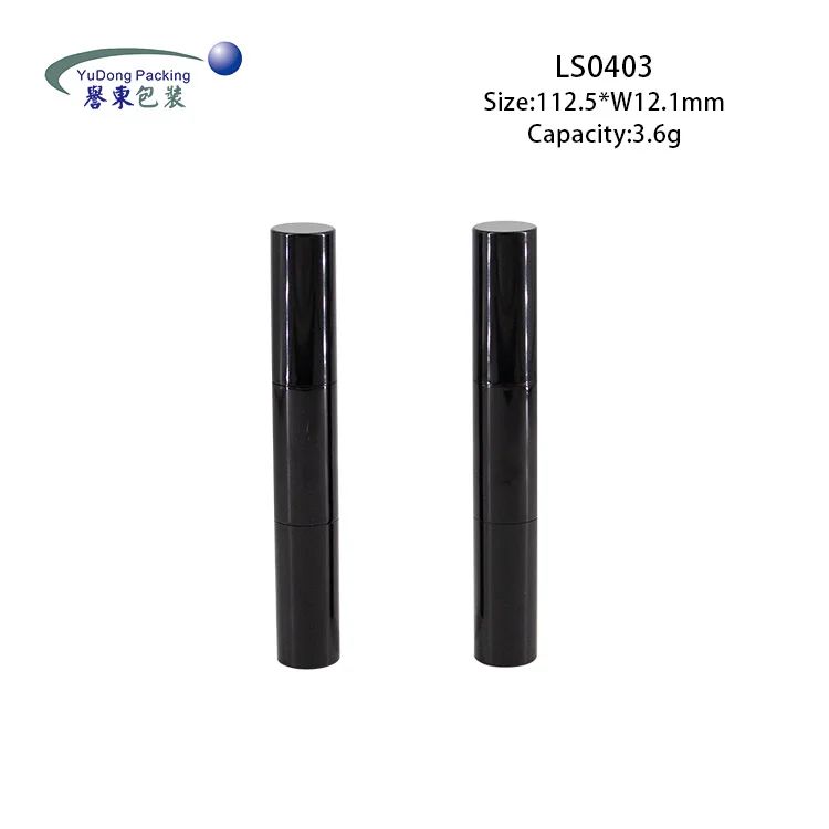Wholesale cosmetic packaging design abs double side lipstick tube
