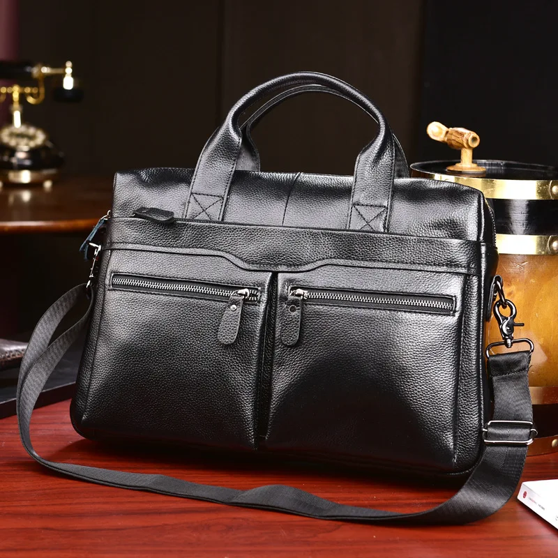 High quality for men cross body Messenger Work Business Computer Package tool bag cow leather handbags