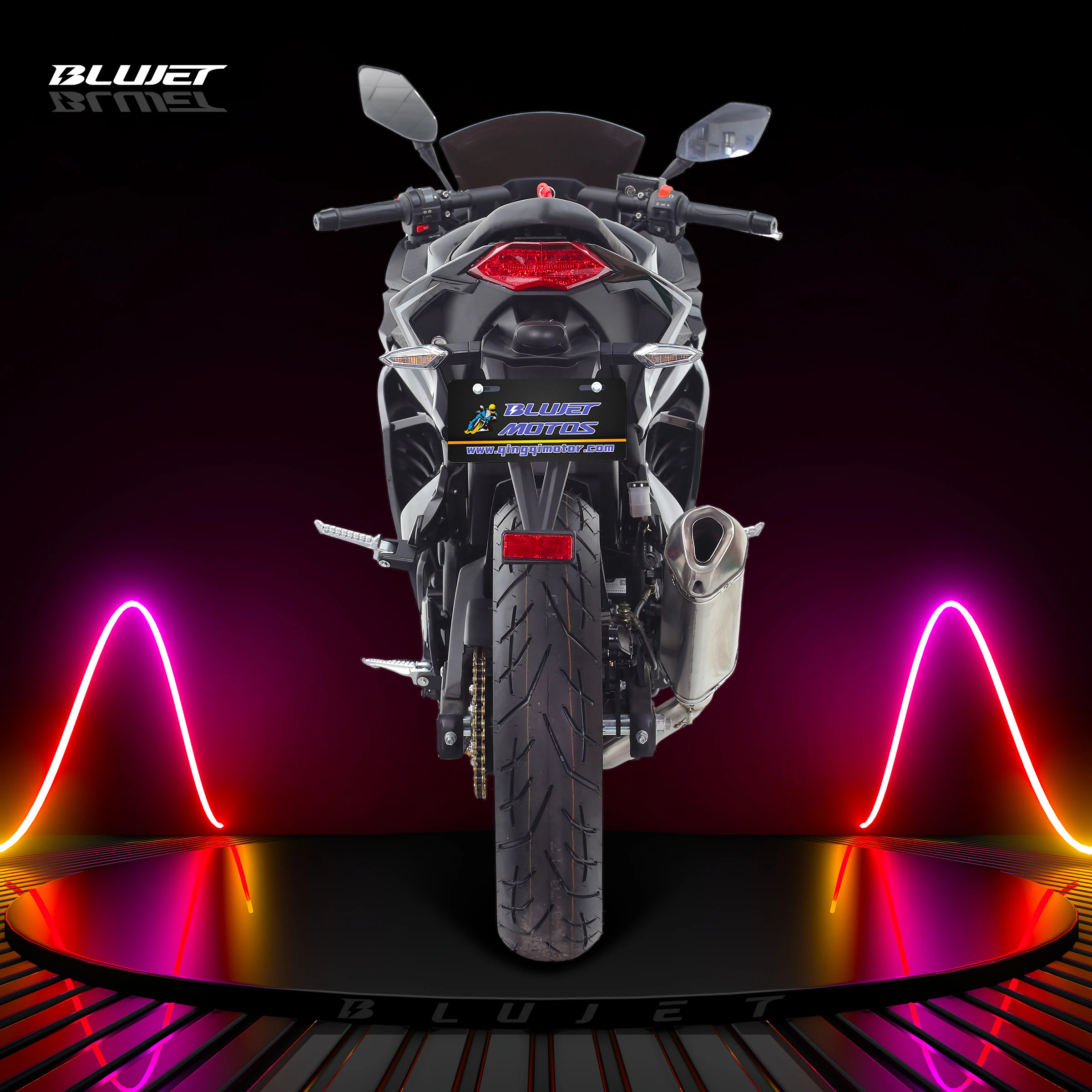 Ninjar type of sport motorcycle ninjar 250 similar model with 250cc balanced engine LED lights digital meter street motorcycle