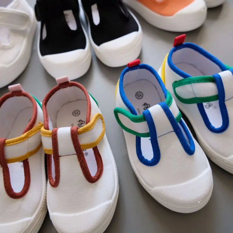 1-10 Year Fashion Spring Autumn Kid Canvas Sneaker For Girls Children Sneakers White Canvas shoes Wholesale