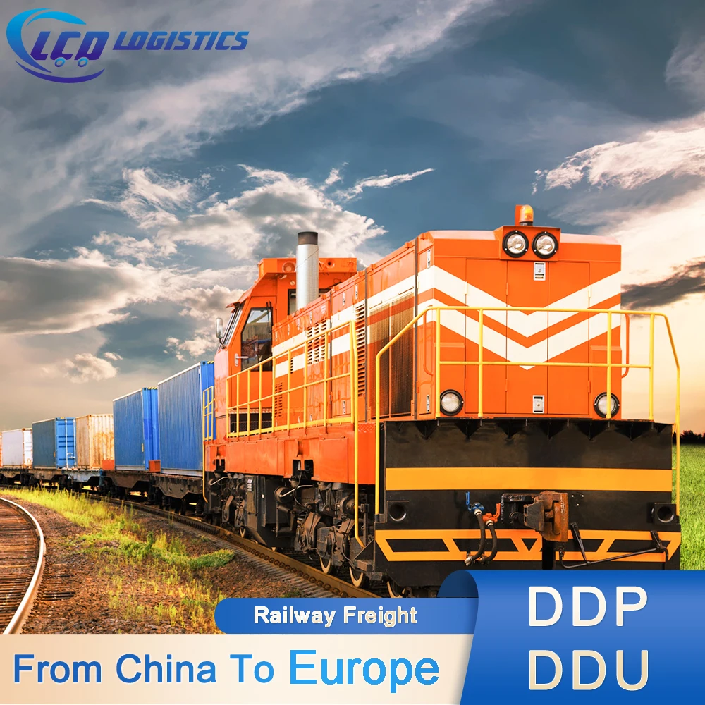 ddp  by train freight forwarder service ship shipping from china to lithuania spain nach deutschland ukraine uk europe
